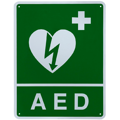 ILCOR Flush Wall Sign (AED)