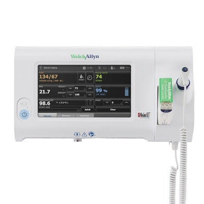 Welch Allyn Connex Spot Monitor with SureBP Non-invasive Blood Pressure, Covidien SpO2, SureTemp Plus Thermometer