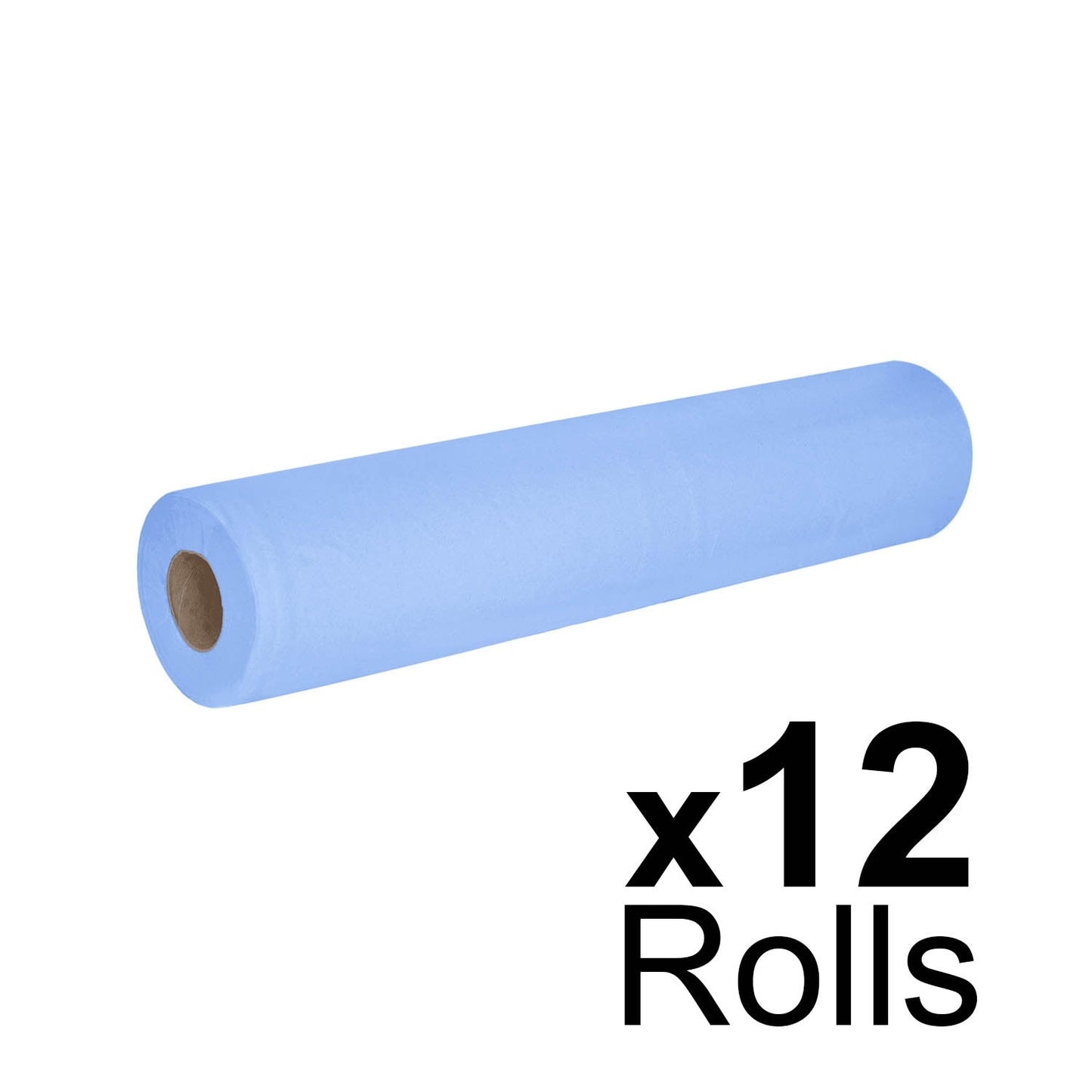 Essentials Blue Couch Roll 20" - 2ply - 40m x 500mm - Case of 12 - CLEARANCE