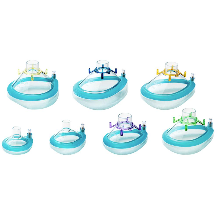 Large Adult Anaesthetic Face Masks - Unscented Without Hook Ring - Pack of 50