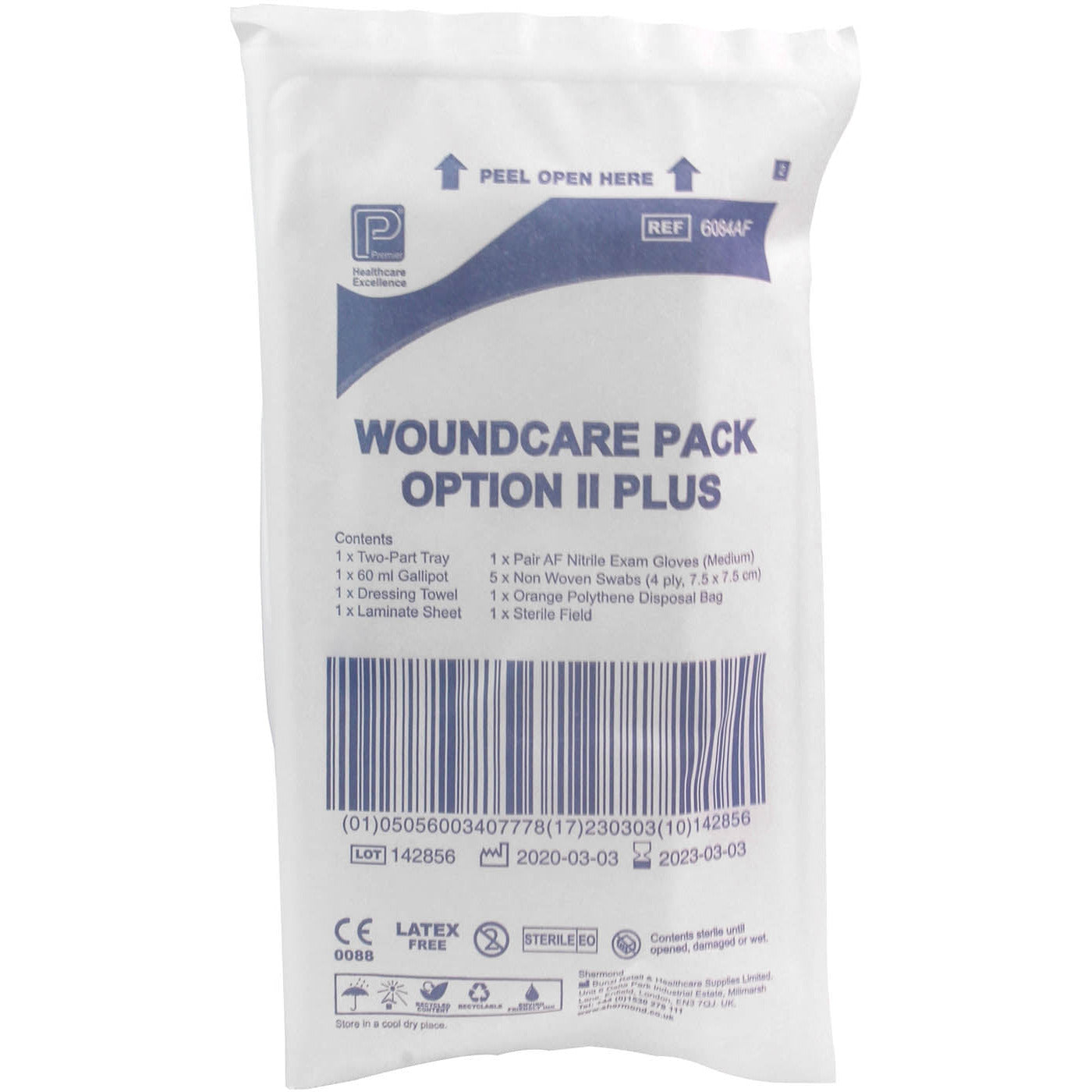 Wound Care Pack Option II Plus - Sterile - Case of 50