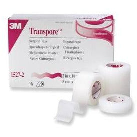 3M™ Transpore Surgical Tape 1.25cm x 9.14m - Case of 240