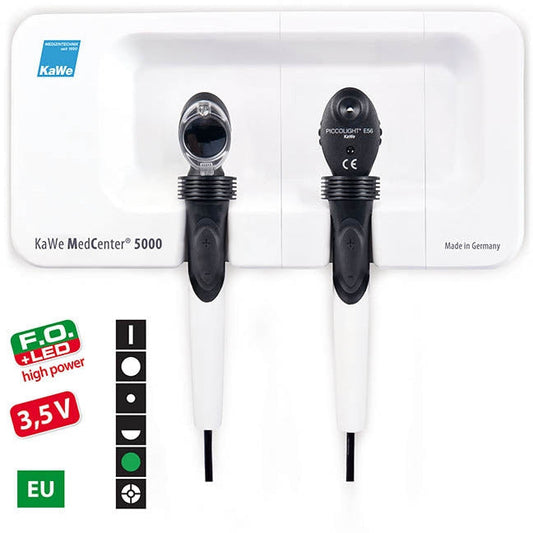 KaWe MedCenter 5000 Wall Mounted Diagnostic Set - Fibre Optic