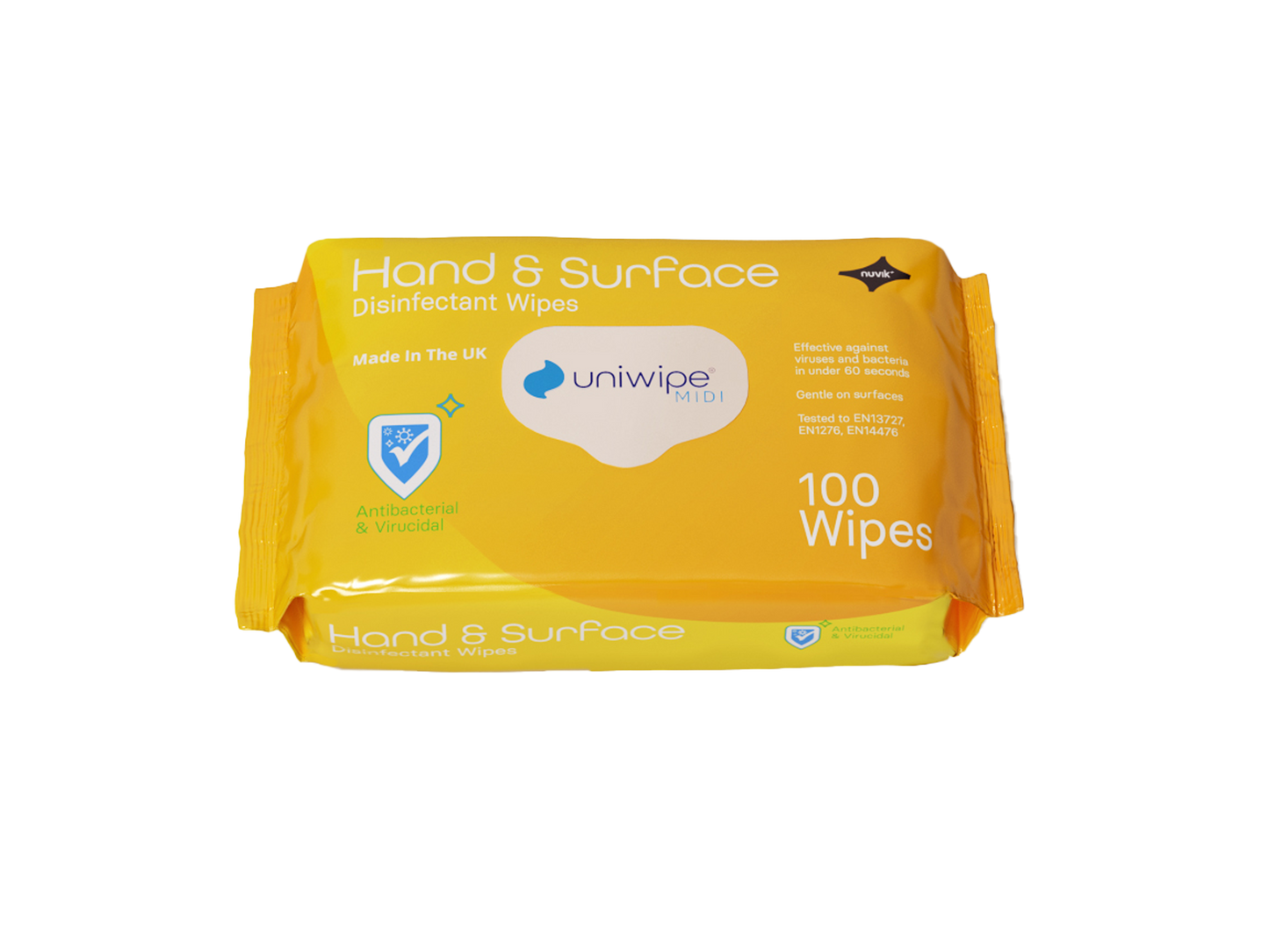 Uniwipe - Hand and Surface disinfectant wipes (Pack of 100) - Case of 20 Packs