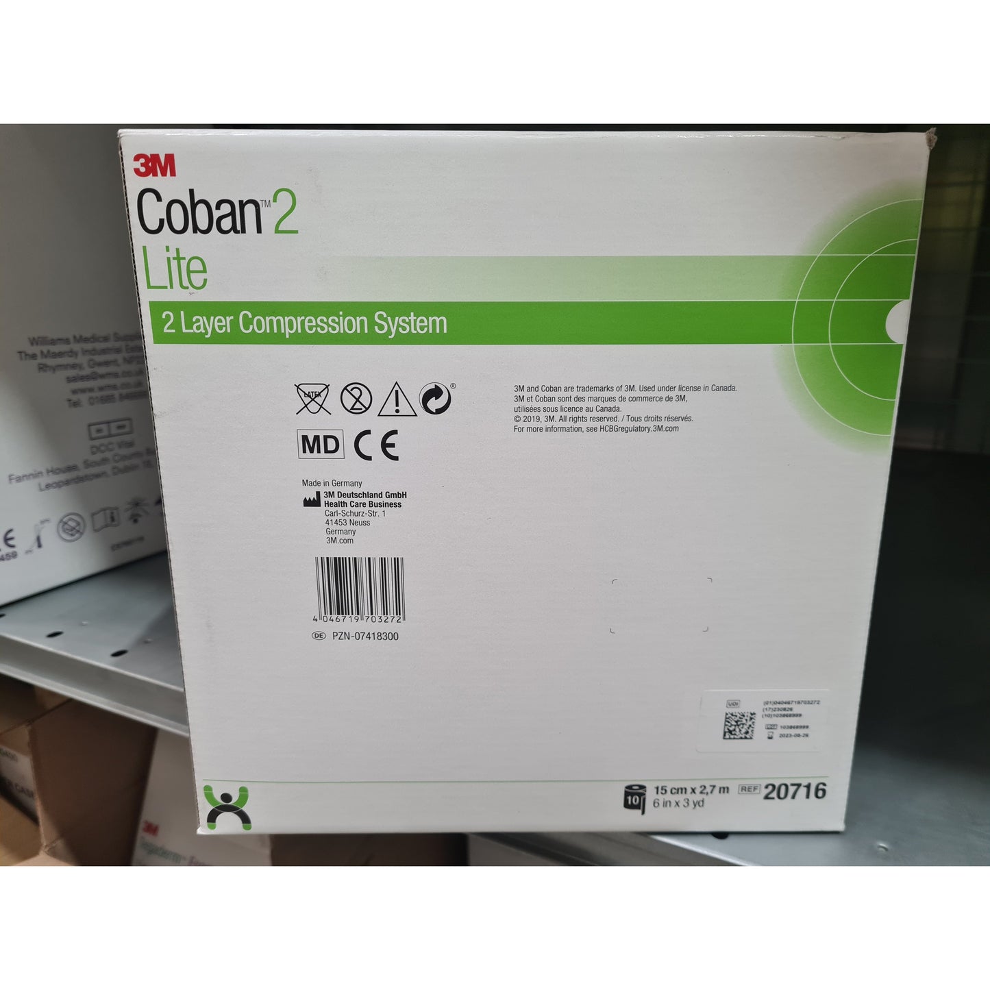 Coban 2 Lite Compression System -  Comfort Foam Layer 1# - 15cm x 2.7m  -Box of 10 - CLEARANCE DUE TO 08/2023 EXPIRY