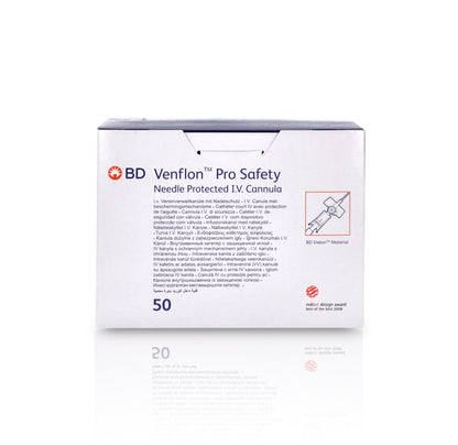 BD Venflon Pro Safety™  14g x 45mm, Orange - Box of 50