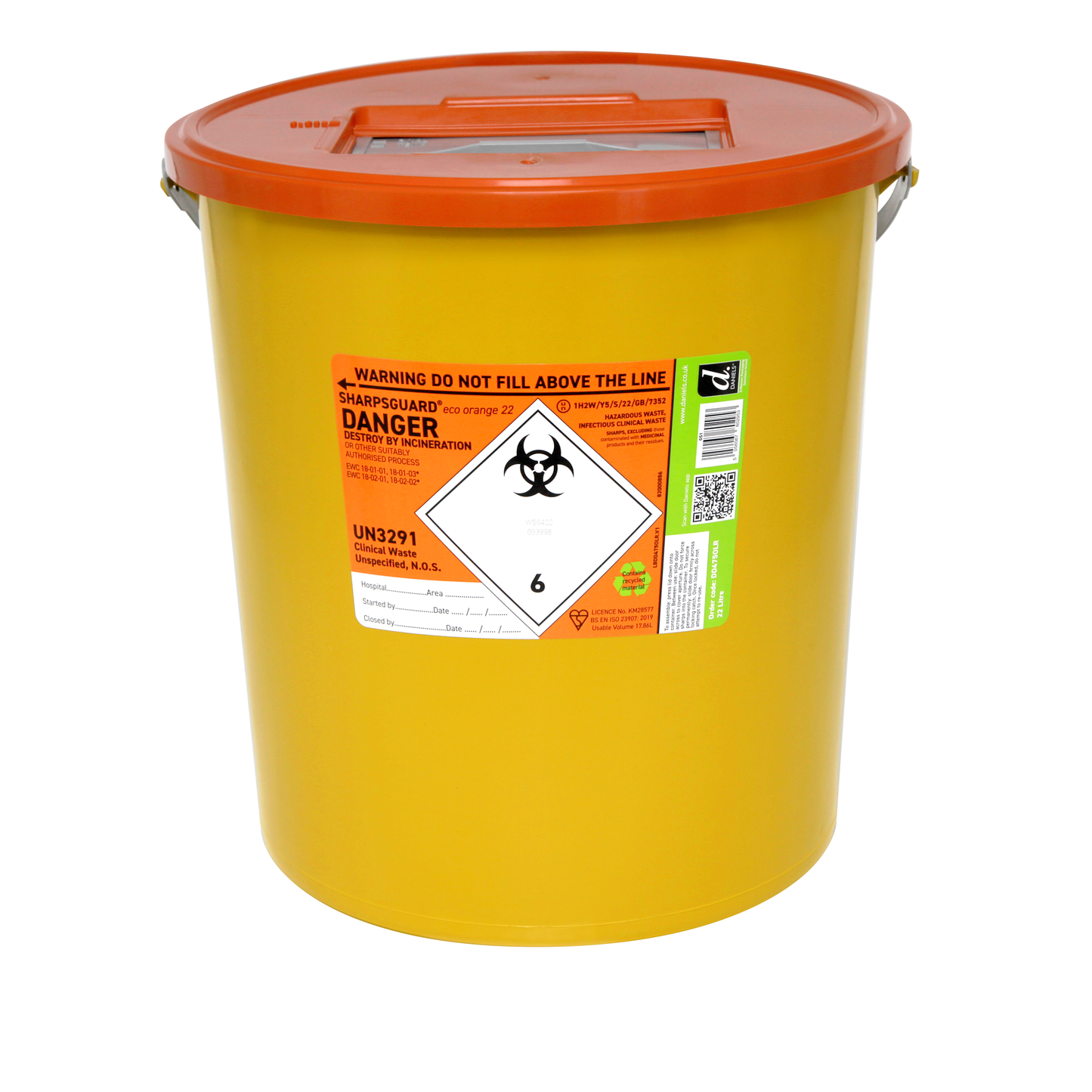 SHARPSGUARD® orange 24 Sharps Bin