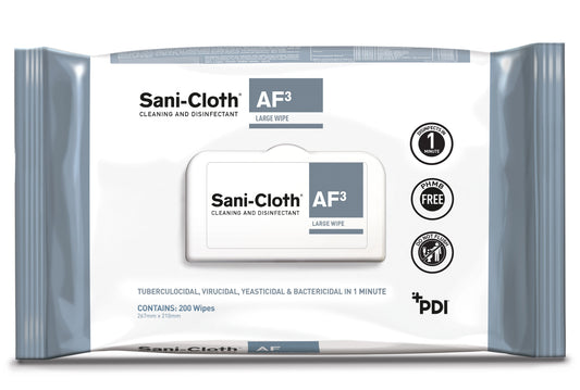 Sani-Cloth® AF3 Large Disinfectant Wipes - Pack of 200