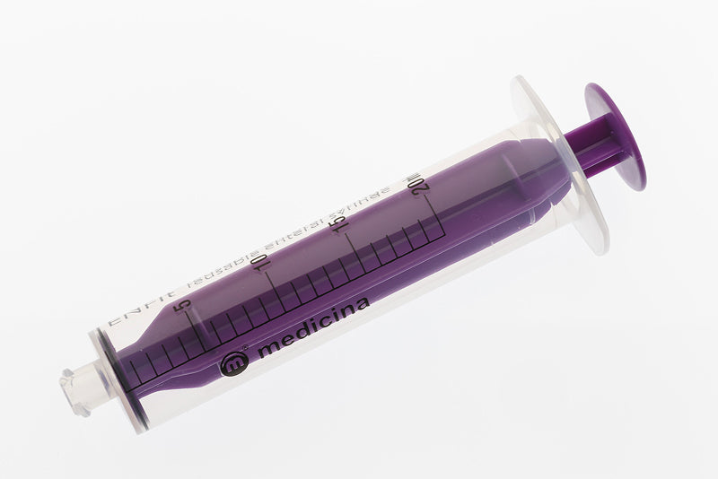 ENFIT 20ml Enteral Reusable Syringes - Pack of 80