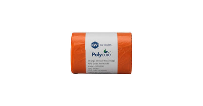 Orange - Medium Duty Clinical Waste Bags - Small 20L - Roll of 50