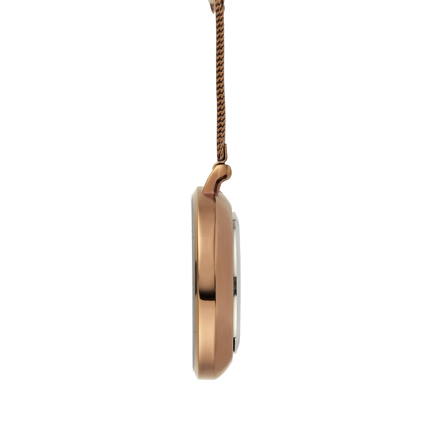 Annie Apple Nurses Fob Watch - Aurora - Rose Gold/Brown - Mesh - 35mm