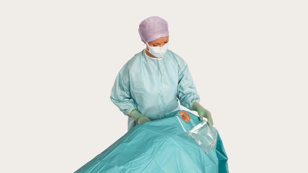 Ophthalmic Drape With Pouches 150 x 180 x 270 Pouch - Pack of 24