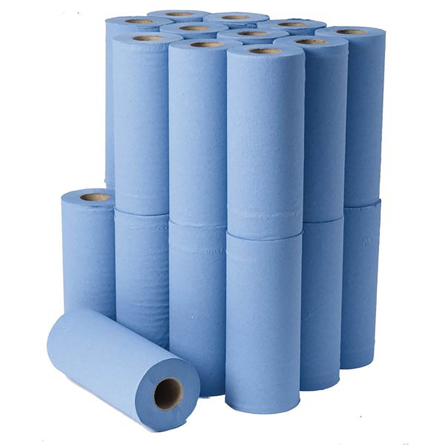 2 Ply Essentials Blue Hygiene Couch Roll - 40m x 250mm - x24 - CLEARANCE