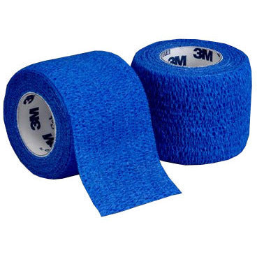 3M Coban Self-Adherent Bandage - Blue - 2.5cm x 4.5m - Pack of 5