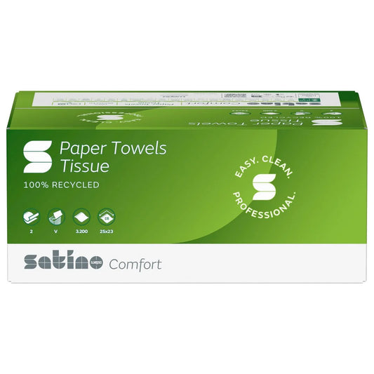 Hand towel paper Format Tissue, V-Fold 25 x 23