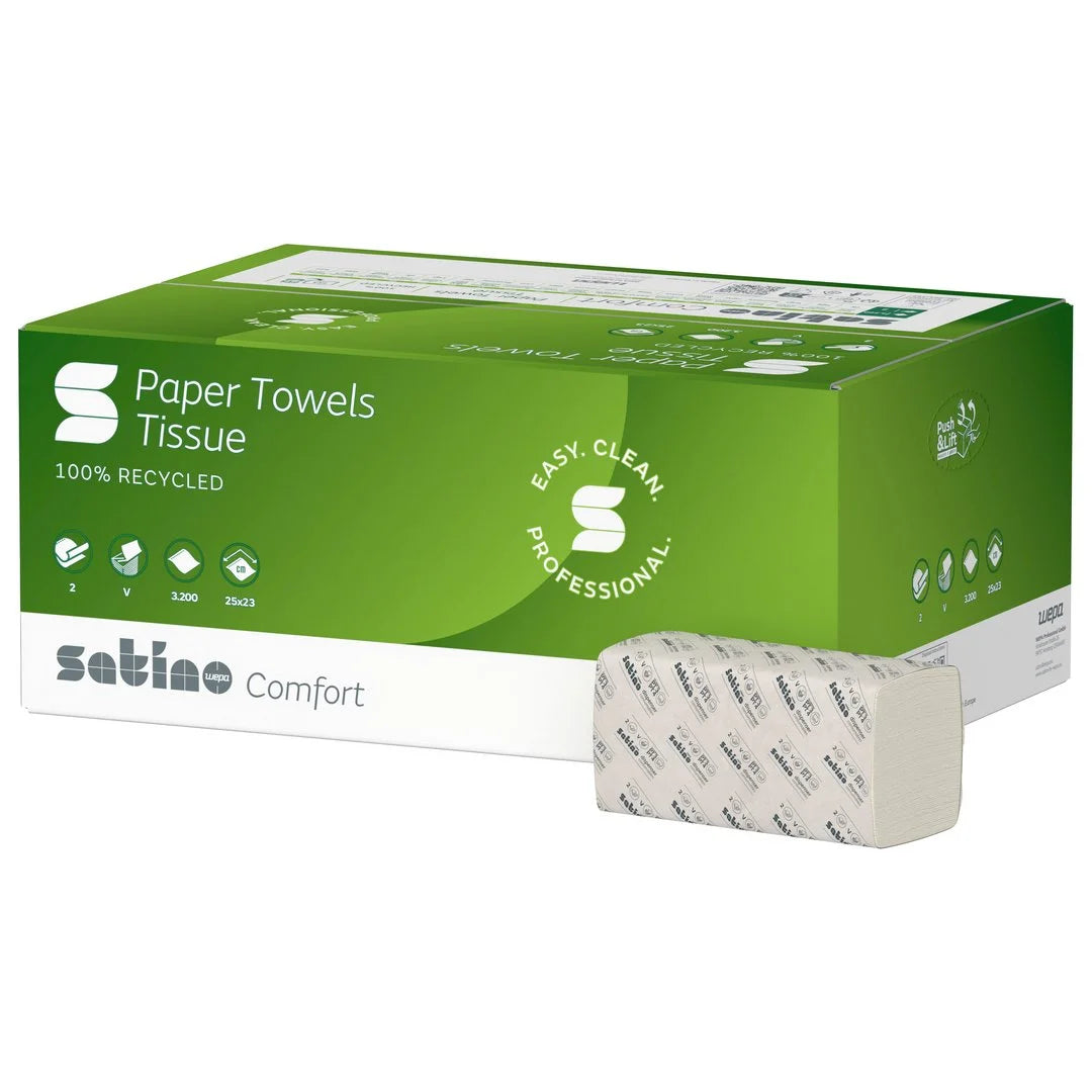 Hand towel paper Format Tissue, V-Fold 25 x 23