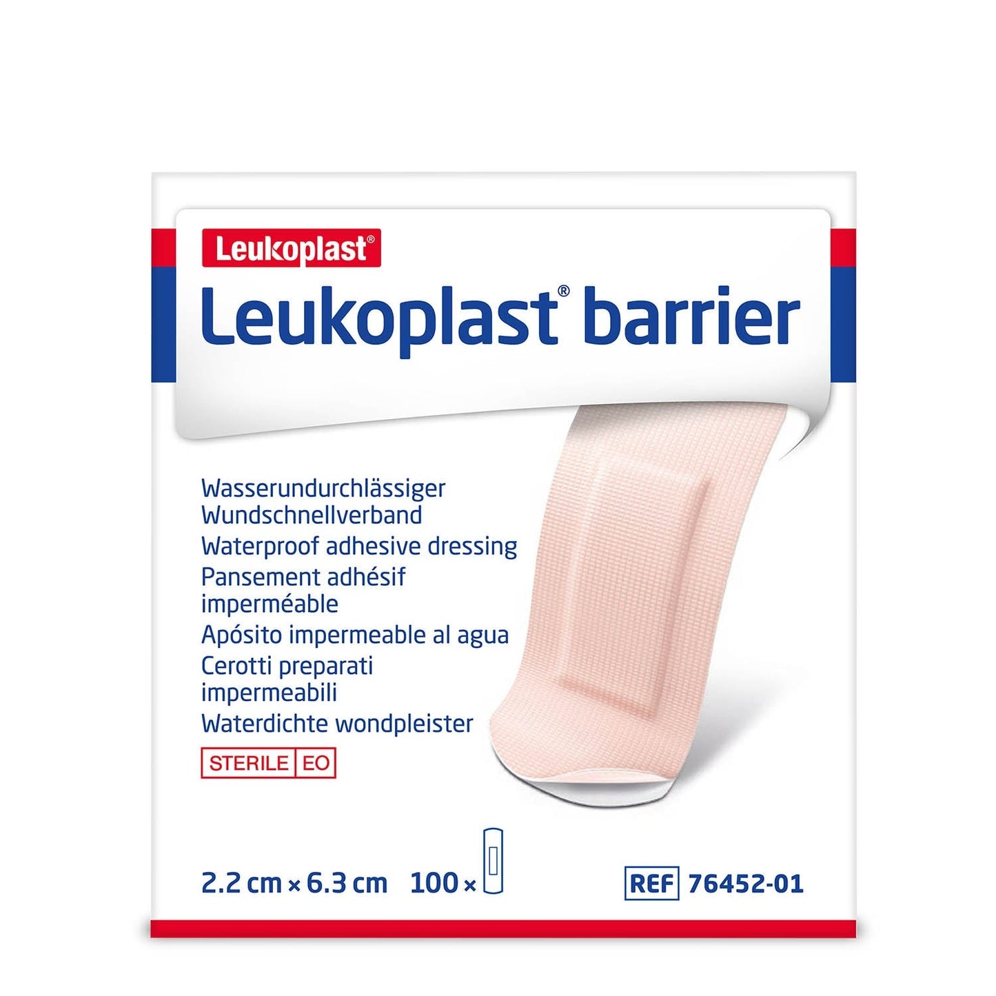 Leukoplast Barrier  Dressings 6.3cm x 2.2cm x 100