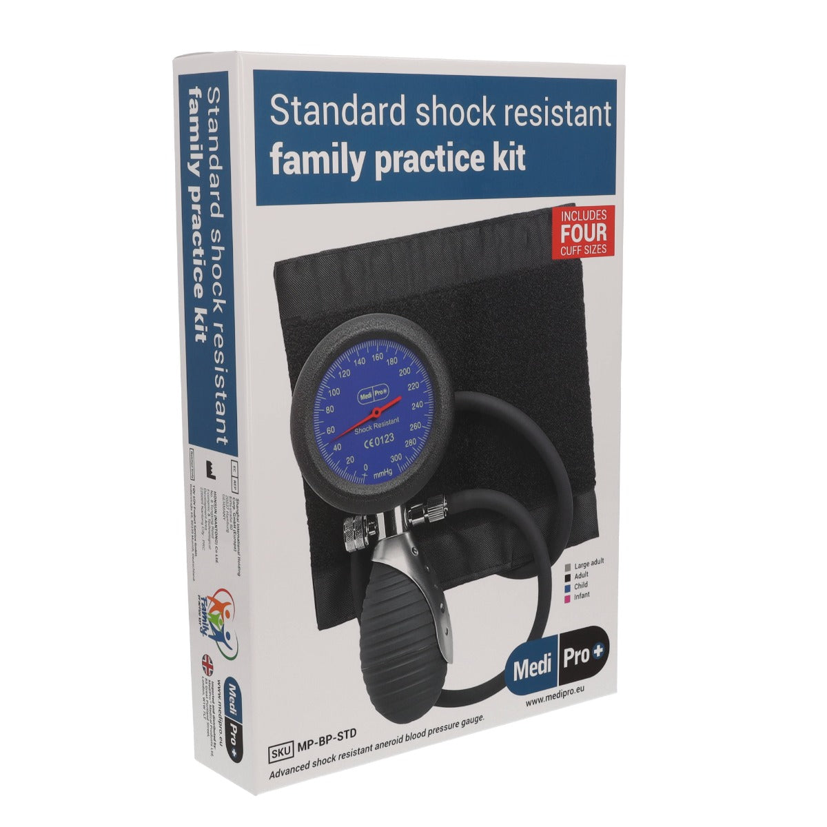 MediPro Sphygmomanometer With Adult & Child Cuffs - Over Engraved