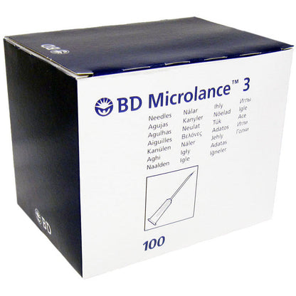BD Microlance 3 Needles Orange 25g x 5/8" - Case of 5000