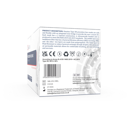 Type IIR Surgical Face Mask  x 50 - Blue