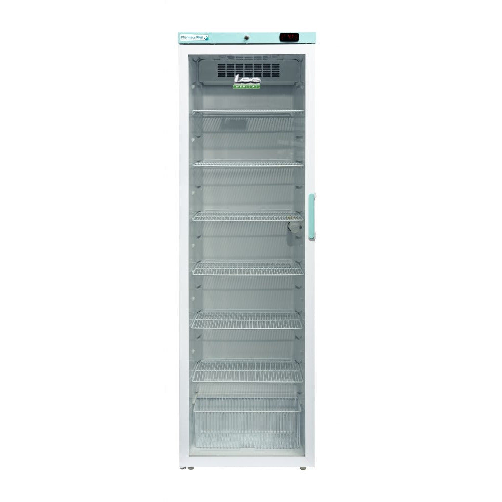 Lec Fridge 400L - Pharmacy Refrigerator - Freestanding Glass Door  - Bluetooth PPGR400BT [Left Hinge]