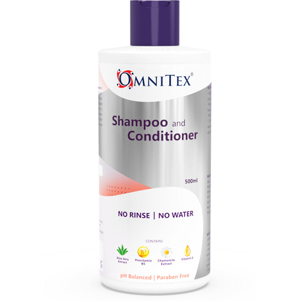 No Rinse Shampoo & Conditioner 500ml - Omnitex