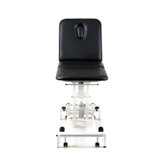 Stabil Komfort 3-Section Hydraulic  Plinth - White Frame - Black Upholstery