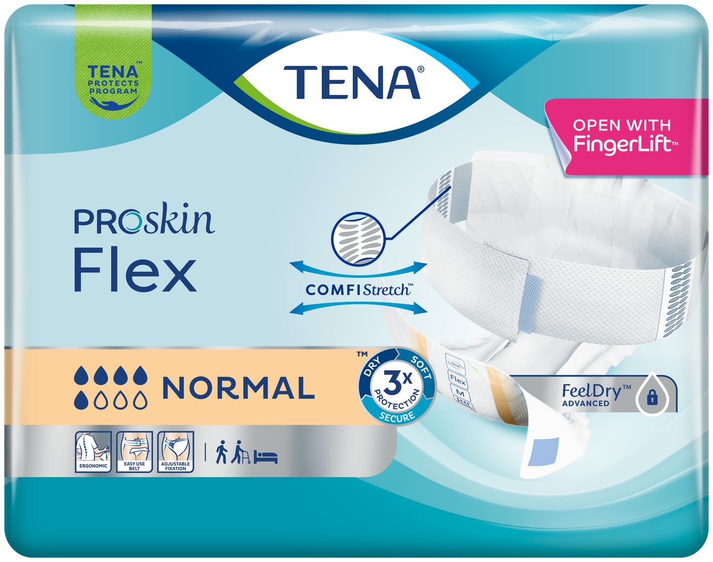 TENA ProSkin Flex Normal - Medium - Pack of 34