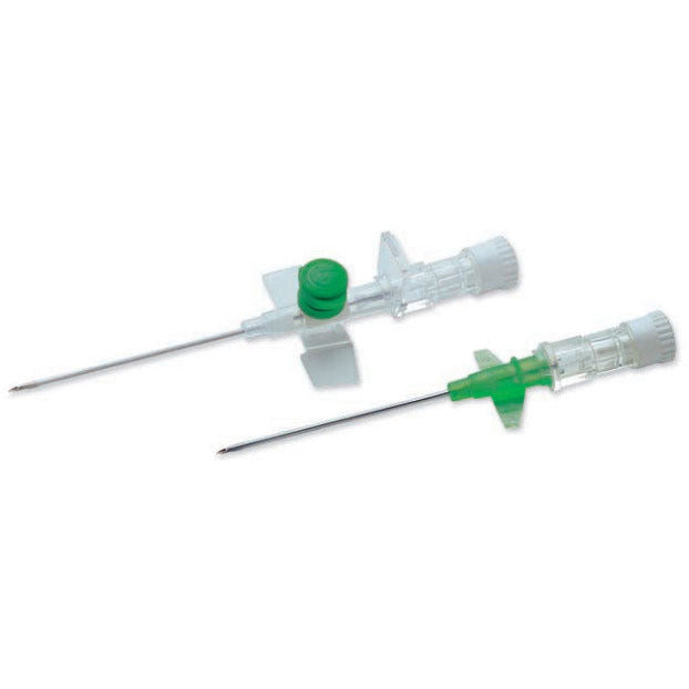 Terumo Versatus Winged and Ported IV Cannula 18g (Green) 45mm x 10