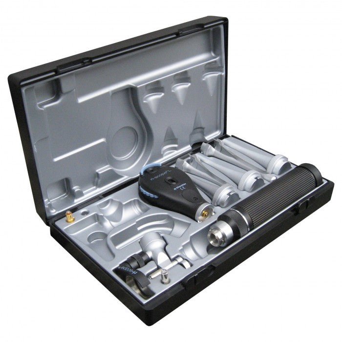 Riester vet I 2.5v Halogen Otoscope and 2.5v Xenon Ophthalmoscope with C-Handle for 2 Alkaline-Batteries C-type or ri-accu®