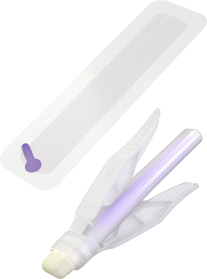 LiquiBand XL Topical Skin Closure System - One  22cm x 4cm Mesh Strip - One 2.7g Adhesive Applicator - Box of 2